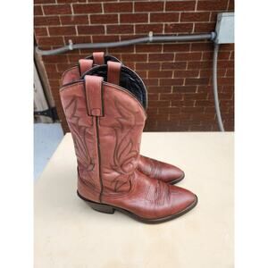 Laredo Brown Western Cowboy Cowgirl Pointed Toe Boots Women's Size 8D